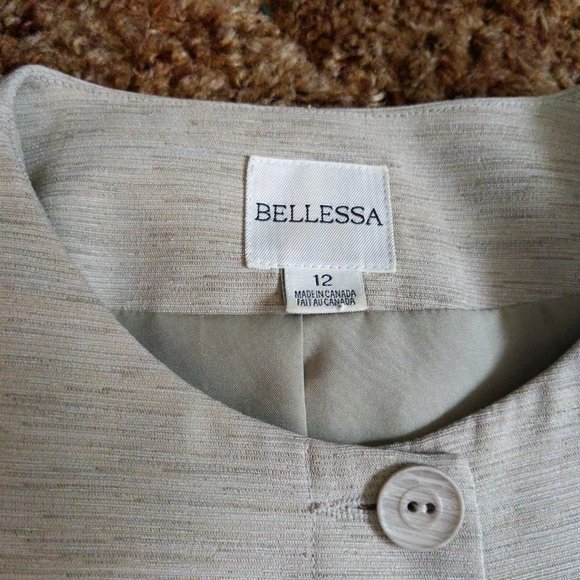 Bellessa Light Olive Green Long Sleeve Blazer - Picture 6 of 9